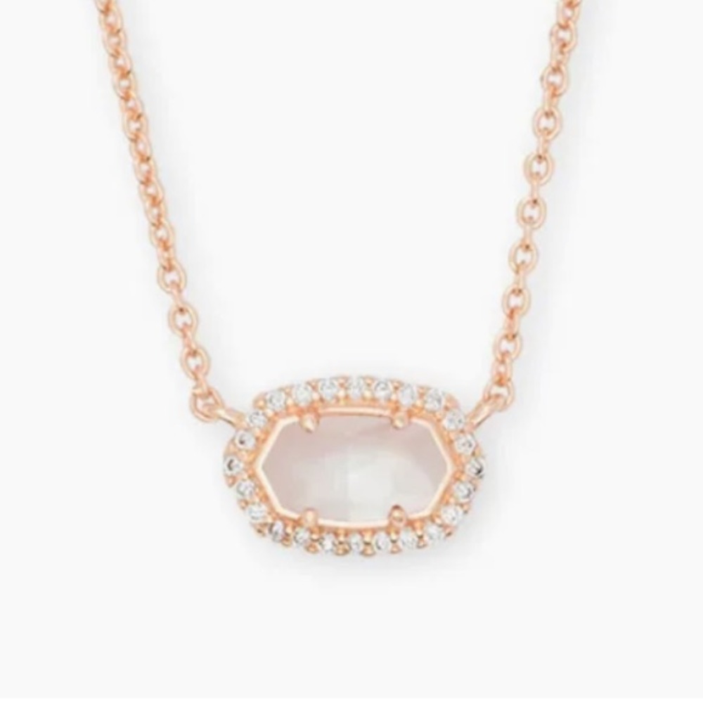 Kendra Scott rose gold short necklace